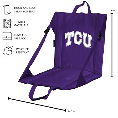 Image of Logo Brands Officially Licensed NCAA Unisex Stadium Seat, One Size, Team Color