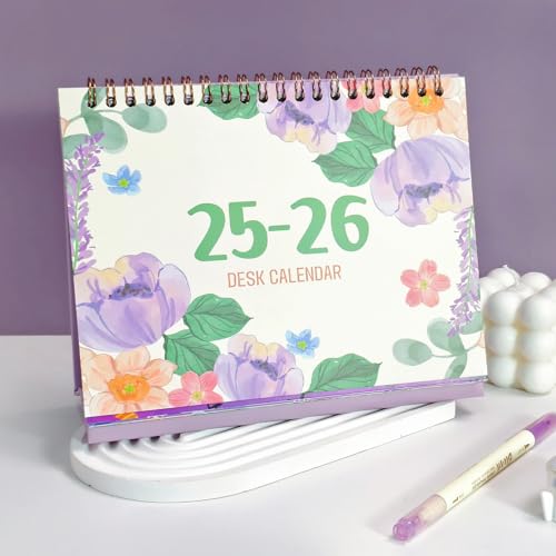 Calendario de escritorio 2025-2026 ideal para decorar tu zona de teletrabajo y cuarto de estudio 6
