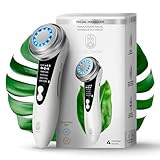 CLEOSKIN Masajeador Facial de Fototerapia LED Roja/Azul | Warm Clean, Lifting y Cuidado de Ojos | Limpieza Profunda,...