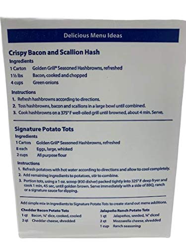 Basic American Foods Golden Grill Seasoned Hashbrowns 2.34 Lbs