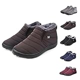 Boojoy - Stivali invernali, antiscivolo, per donne e uomini, per camminare, per attività all