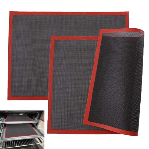 30x40cm Tapis de Cuisson Silicone,2 Pièces Noir Tapis Silicone Patisserie