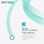 NITTIID Oxygen Tubing- 7 Foot - 3 Tubes with 3 Oxygen Tubing Connector, Green - Image 3