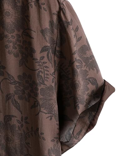 Image of JOTOOK Mens Hawaiian Shirt Short Sleeve Button Down Tropical Shirts Casual Floral Summer Beach Shirt