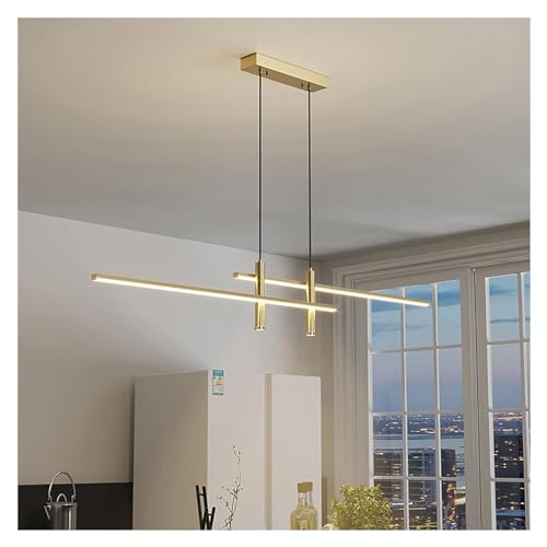 Lustre suspendu LED linéaire haut de gamme réglable pour table de repas