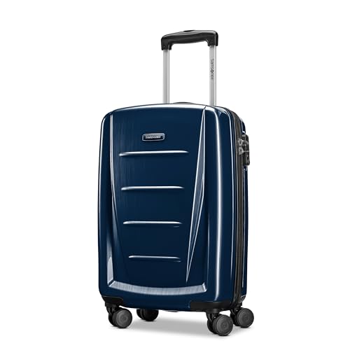 Image of Samsonite Winfield 2 Hardside Luggage with Spinner Wheels, Navy, 3-Piece Set (Carry on /Medium /Large), Winfield 2 Hardside Luggage With Spinner Wheels