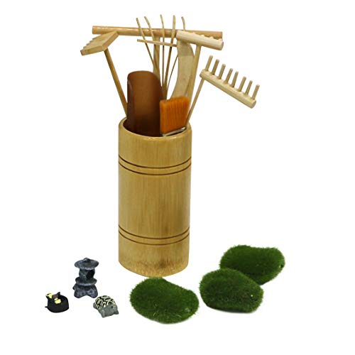Mini-Zen-Garden-Rake-Tool-Tabletop-Meditation-Rock-Sand-Garden-Kits-with-Moss-Rakes-Brusher-Spoon-Figurines-Holder
