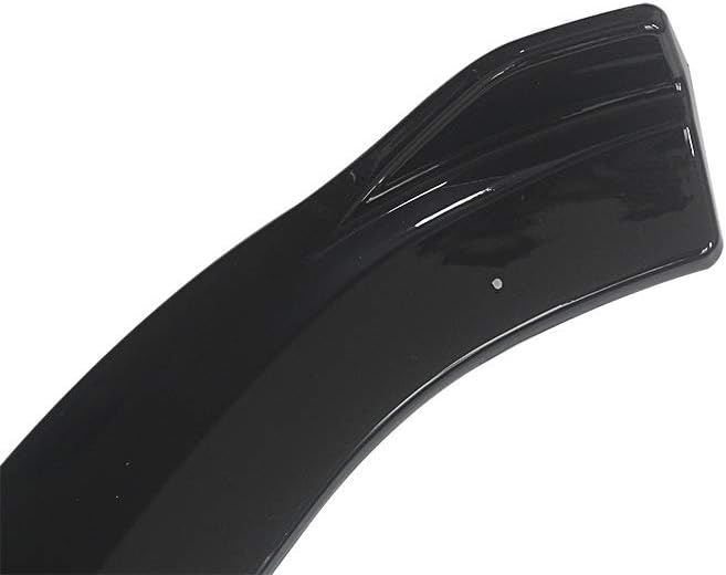 NINTE Front Bumper Lip for 2015-2018 Benz C-Class W205 Sport | DP Style Painted Gloss Black PP Front Sport Spoiler - 3pcs