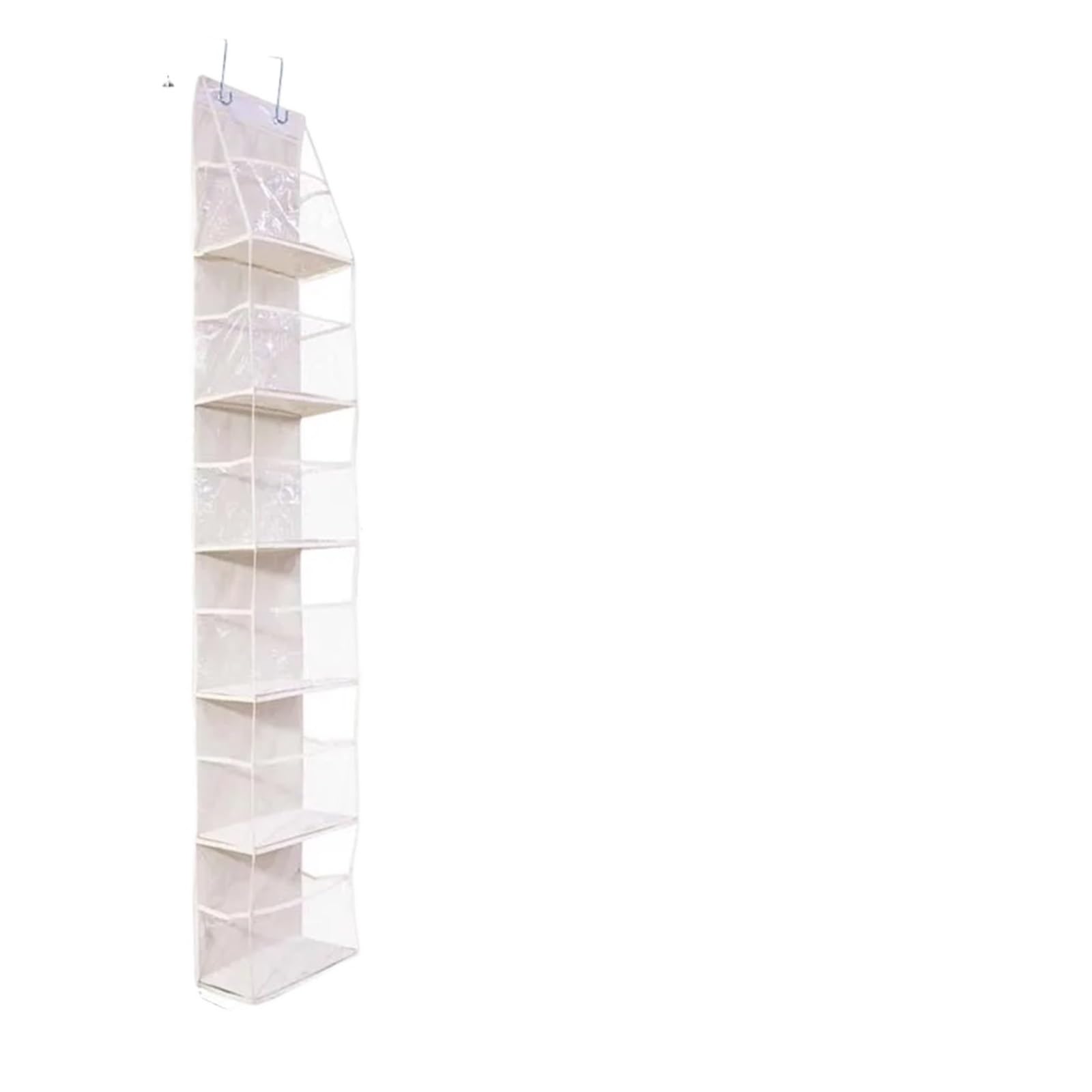 Hängeregal Multi-Functional Fabric Hanging Bag for Behind the Door Multi-Layer Storage Hanging Bag Miscellaneous Organizer Storage Hanging Für Schlafzimmer(6 Layers-Beige)