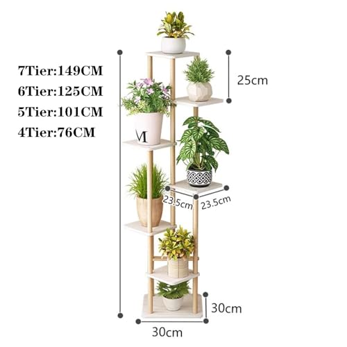 Présentoir à fleurs étagère d'angle en bois pour plante salon