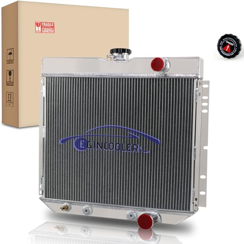 EGINCOOLER 3 Row Core Aluminum Radiator Replacement for 1963 1964 1965 1966 1967 1968 1969 1970 Ford Falcon Mustang Cougar V8 1969 Mercury V8 Mustang/Falcon/Fairlane/Torino/Galaxie by EGINCOOLER - Used condition - US$158.09