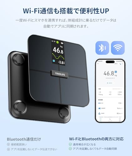 YINOLIFE 体重計 体組成計 体脂肪計 FI2428LBF の商品画像 4
