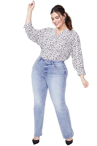 NYDJ Women's Plus Size Marilyn Straight Leg Jeans