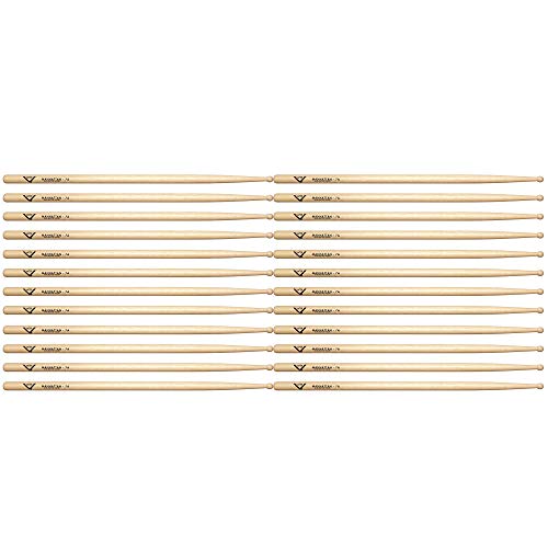 Vater Hickory Manhattan 7A Wood Tip Drum Stick (12 Pair Bundle)