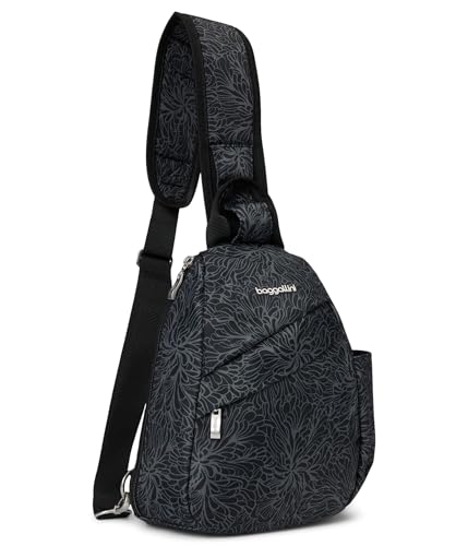 Image of Baggallini Medium Sling Backpack - 9 inchx11 inch Lightweight Sling Bag with Convertible Adjustable Shoulder Strap