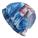 KADEUX Virgin Mary Beanie Hat Unisex Warm Knit Slouchy Beanie for Men and Women Breathability Elasticity Skull Cap Headwear Black