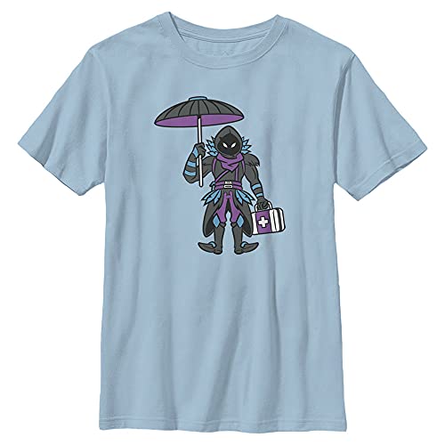 T-shirt Fortnite en coton confortable bleu clair pour ado actif
