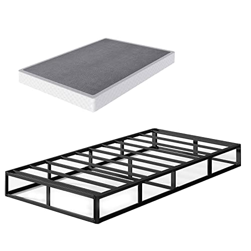 Ziyoo Twin Xl Box Spring, Metal Box Springs, 7 Inch Mattress Foundation, Easy Assembly, Heavy Duty Support For 2000Lbs, No Noise #TOP5