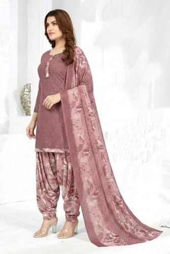 Image of Priyashi Women Unstiched Crepe dress materials | Crepe Salwar Suit for women with dupatta | suit material for women unstitched
