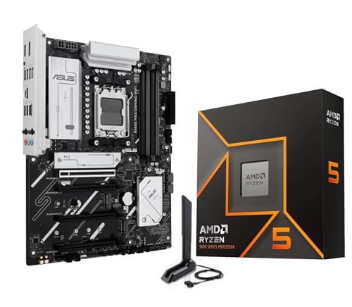 Image of MICRO CENTER AMD Ryzen 5 9600X CPU Processor Bundle with ASUS B650E MAX Gaming WiFi AM5 ATX Motherboard (DDR5, PCIe 5.0, 3X M.2, Wi-Fi 6E)