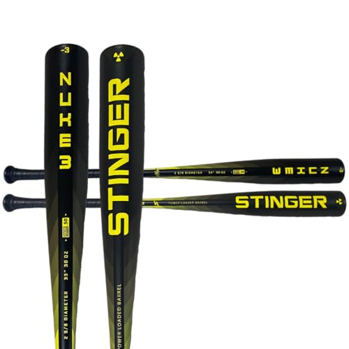 Stinger Sports Nuke 3 Aluminum BBCOR Certified -3 Baseball Bat,