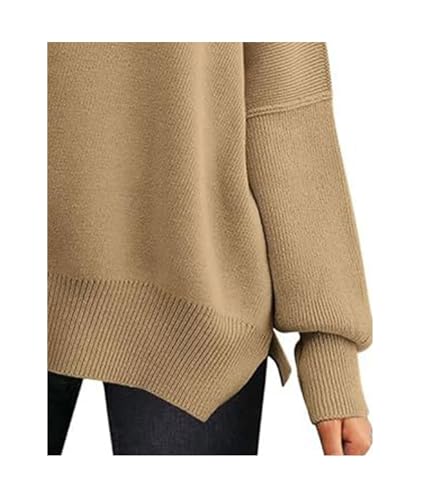 Image of SEMATOMALA Women's Oversized Plain Batwing Sweaters Fall Winter Crewneck Trendy Pullover Knit Jumper Tops