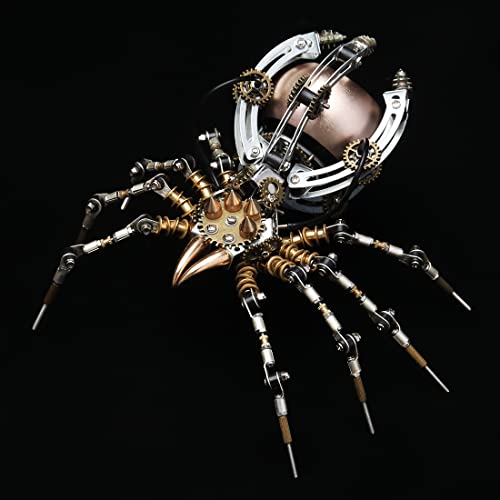 Puzzle metalowe 3D, zestaw do samodzielnego montażu Spider Speaker zestaw modeli, odłączane puzzle 3D zestaw do budowania ze stali nierdzewnej dla dorosłych, zabawka edukacyjna, łamigłówka ozdoba na