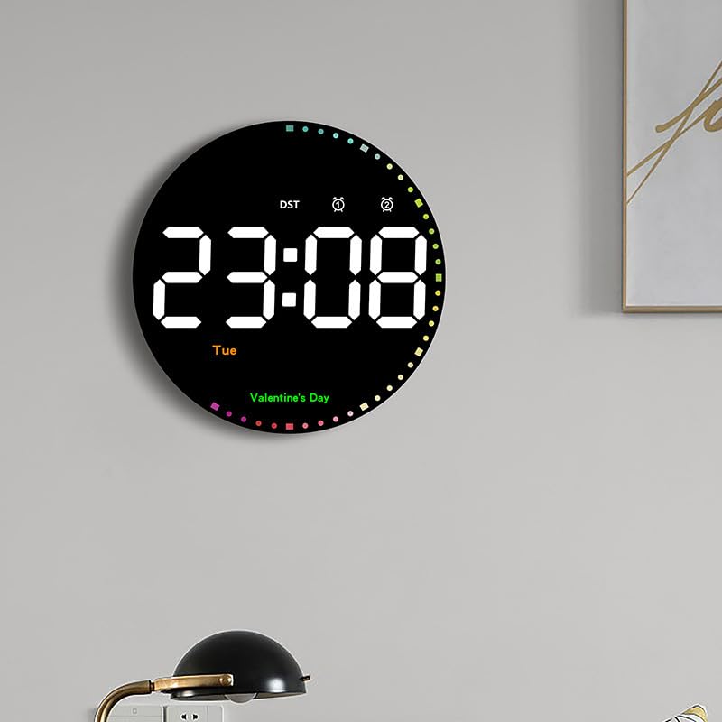Rappel de vacances et calendrier mural numérique Sarini avec double alarme programmable