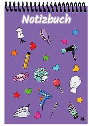 Cahier A4 Manga petits carreaux lila idéal pour le bureau et les cours