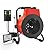 DECOKTOOL Greenhouse Heater with Digital Thermostat & Hygrometer, Portable Outdoor Heater for Green House, Overheating Protection, Fast Heating, Space Heater For Greenhouse, Red