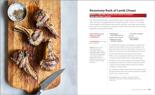 The Official Ninja Foodi Grill Cookbook for Beginners: 75 Recipes for Indoor Grilling and Air Frying