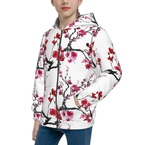 Christmas Deer Kid Hoodies Boys Zip Up Sweatshirts Girls Pullover with Pocket