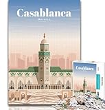 Rompecabezas de 1000 Piezas para Adolescentes, Viaje a Casablanca, 1000 Piezas para Adultos, Juguetes educativos, Juegos antiestrés, colección de Artistas, Bellas Artes, 26x38cm