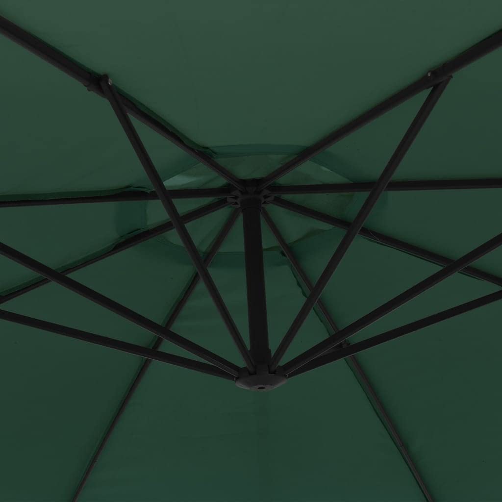 Fengshui Parasol przeciwsłoneczny 3,5 m zielony poliester