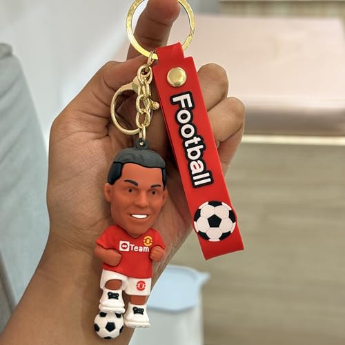 Image of Cute Cartoon Character Silicone 3D Key Chain with Strap Charm & Metal Hook, Merchandise Key Rings Gift for Kids Girls Boys Men & Women