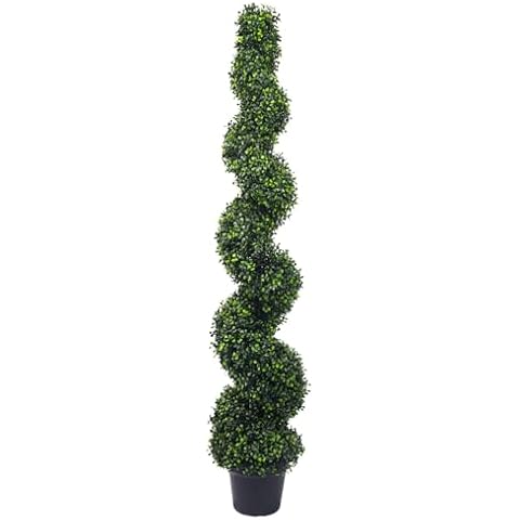 5FT Boxwood Spiral Faux Tree for Home Cover