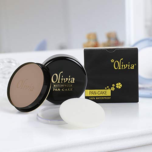 Image of Olivia Waterproof Natural Beige Makeup Cream Concealer Pan Cake (Shade No.25, 25 g)- Pack of 2