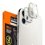 Spigen Camera Lens Screen Protector [GlasTR Optik] designed for iPhone 11 Pro/iPhone 11 Pro Max - Silver [2 Pack]