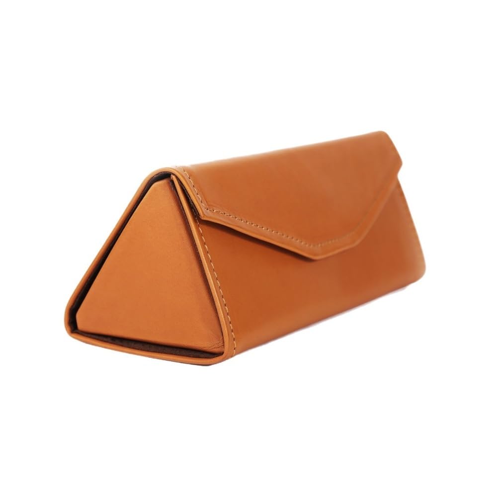Faltbares Brillenetui aus echtem Leder, magnetischer Sonnenbrillenhalter | Zusammenklappbares, schlankes Design, weiches Leder, kratzfest, tragbar for den Alltag in der Tasche