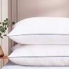Bed Pillows for Sleeping 2 pack Hypoallergenic Plush Pillows for Side and Back Sleepers Luxury Hotel Collection Gel Pillow Down Alternative Cooling Pillows with Breathable Cover Soft Queen Size