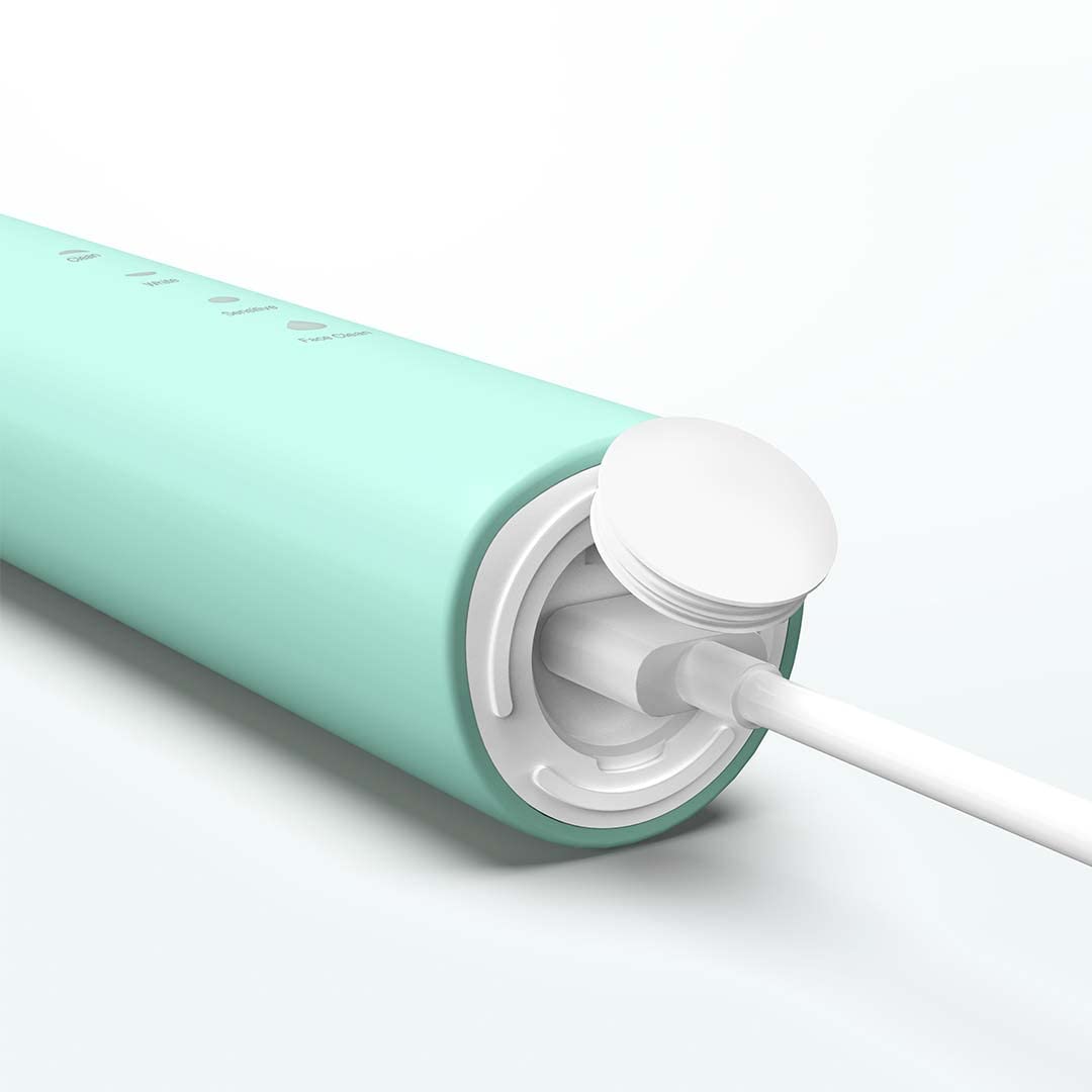 JIMMY T6 Brosse à dents électrique sonique IPX7, avec 4 modes d'utilisation, tête de rechange et fonction de soins de la peau avec tête spécifique pour le visage