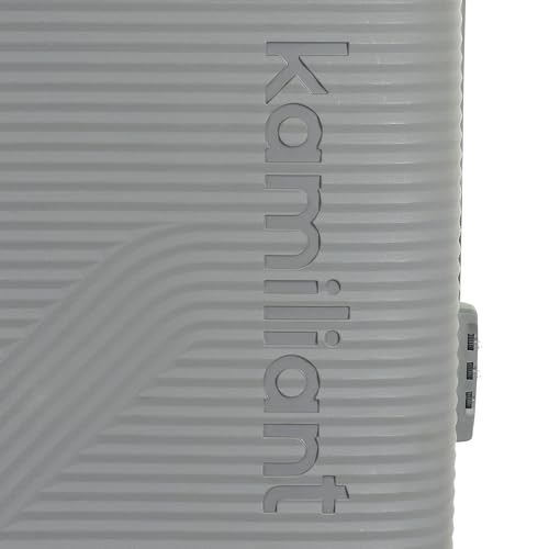 Image of Kamiliant 3PC KAM Double 8 Spinner Wheels Hard Shell Suitcase Nexus DW Set Light Gry,Grey, Small, Medium and Large, 79 cm