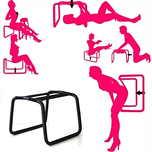 Easily Assemble Hold on 300lbs Couples Yoga Sexy Chair Sexy Chair Adults Toy Underwear Multifunctional Bounce Elasticity Pillow Stool with Flocking Cushion for Women Sex Yoga Sunglasses