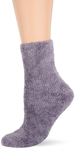 HUE Women's Warm & Toasty faux furry Sock, Lilla, One Size