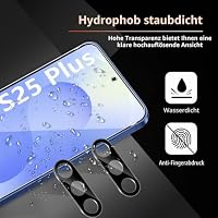 LiiLaa Schutzfolie für Samsung Galaxy S25 Plus/S25+ 5G für Panzerglas, 2 Stück Gehärtete Glas Schutz Folie mit 2 Stück Kameraschutz, 9H displayschutzfolie Ultra-klar Schutzglas – Ansicht 3
