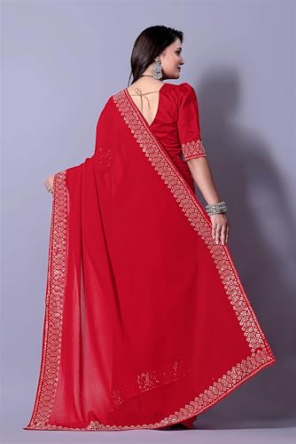 Image of FASHION Women's Trendy Banarasi Kanjivaram Navy Color Art Silk Saree with Blouse Material