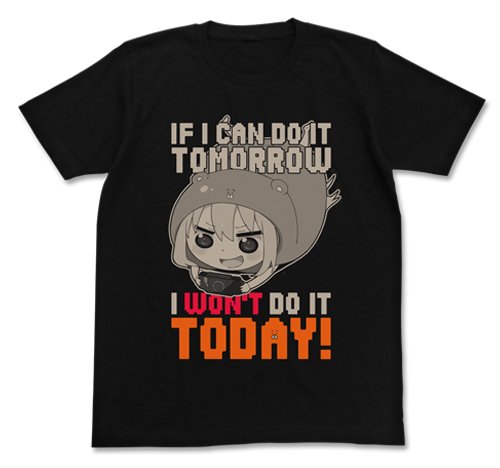 T-shirt noir Middleman-Chan M imprimé coton durable Dried Sister