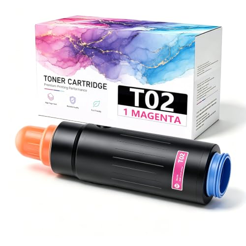 Toner T02 cyan à haut rendement avec imagerie de précision pour Canon LaserJet C9010VP