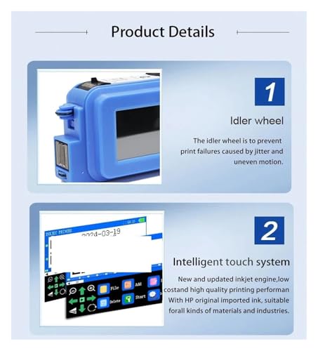 Imprimante Portable Jet d'encre Thermique pour Date de Lot et Code QR