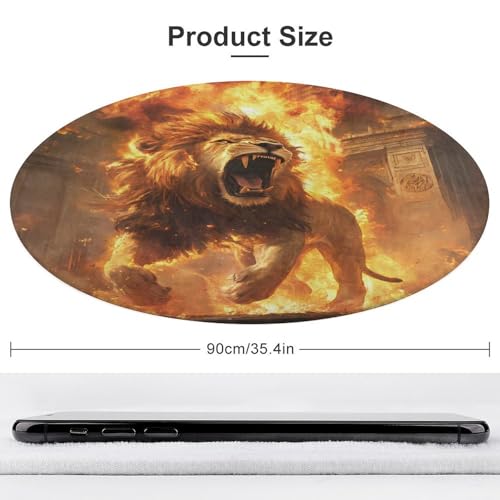 Tapete de terciopelo antideslizante Lion And Thunder para proteger suelos delicados 4